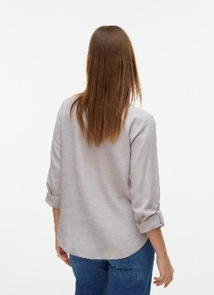 Blusa LINO Vero Moda de manga larga 4 Blusa LINO Vero Moda de manga larga - Imagen 4